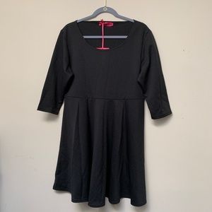 NWT Boohoo Heidi Textured Skater Dress